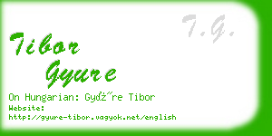tibor gyure business card
